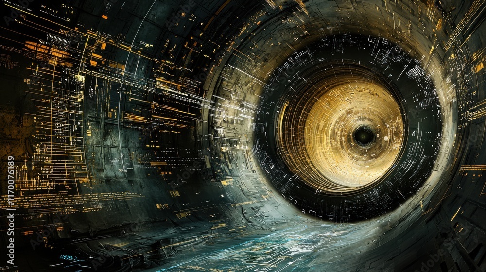 Fototapete Exploring the generation of hypothetical trivitino particles for quantum standardization in theoretical physics environments