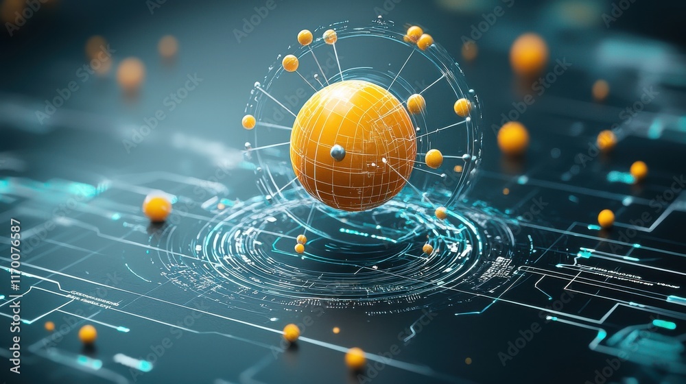 Poster Exploring quantum mechanics trivitino particle standards in advanced physics laboratory research digital visualization theoretical analysis