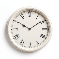 a creative design of a classic wall clock isolated on a white background
