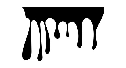 Pixel perfect icon of ink drop drip oil melting paint liquid dripping stain splash splatter melted sweet dessert. Thin line icons flat isolated on transparent background. vector illustration