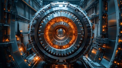 Fototapeta premium Advanced Technological Machine Interior Design