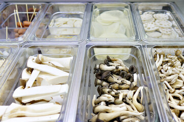 마라탕에 들어 가는 식재료의 모습