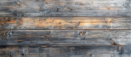 Fototapeta premium Rustic wooden background with contemporary desktop computer setup ideal for showcasing modern workplace aesthetics and design.