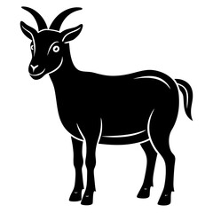 Goat silhouette vector