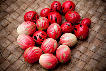 Fresh Ripe Organic Nutmeg Mace Aril Seed Spice