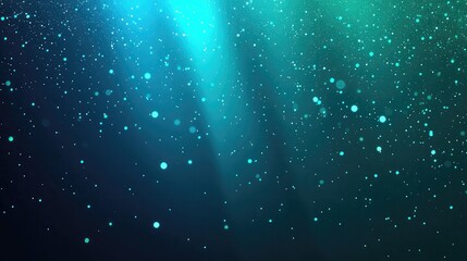 Vibrant Teal, Green, and Blue Gradient with Glowing Noise Texture for Poster Design