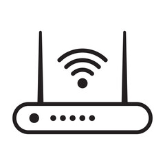 wireless router repeater icon vector for graphic design, logo, web site, social media, mobile app, ui illustration