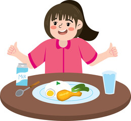 Morning routine, have a breakfast