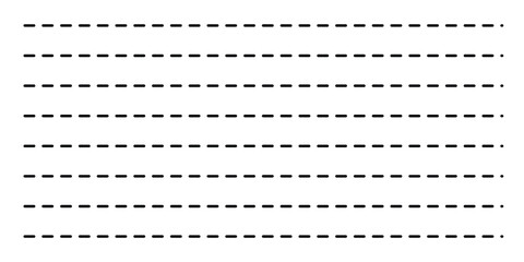 Hand drawn Straight dotted line vector set .Indigo hand-drawn line background wallpaper simple dotted straight line Sewing stitch in eps 10.