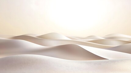 Serene Sand Dunes Under a Bright Sunny Sky
