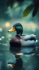 Majestic Mallard Duck on a Serene Lake
