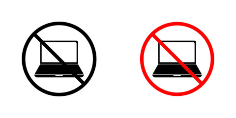 No laptop sign vector pack for apps and web UI designs