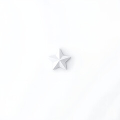 Obraz premium A minimalist star icon, representing rating or favorites, simple design, on a white background.