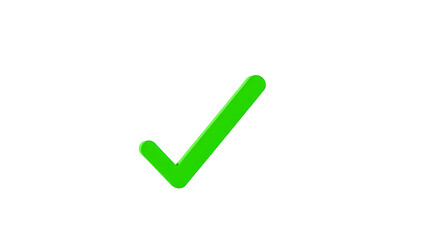  A clean, minimalist checkmark icon symbolizing approval or completion, flat design on a white background.