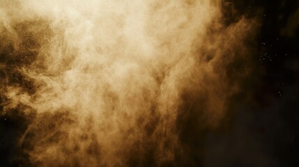 Abstract Brown Dust and Smoke Texture: Dark, Moody Background
