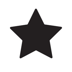 Fototapeta premium Star simple icons set designed in filled, outline, line and stroke style