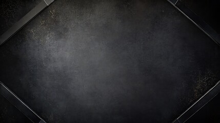 Dark Grey Textured Background With Black Frame