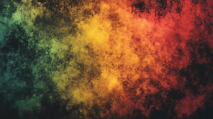 Fototapeta premium abstract background featuring a red, yellow, green, and black grainy noise texture.