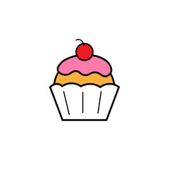 Sweet Cherry Cupcake