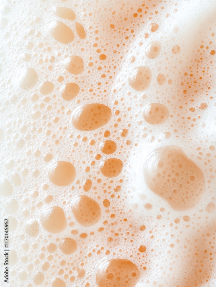 Aufkleber abstract foam pattern in soft light for fresh and clean themes