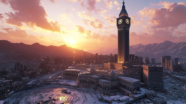 Zam zam Tower or Clock Tower - Abraj Al Bait - Masjid Al Haram