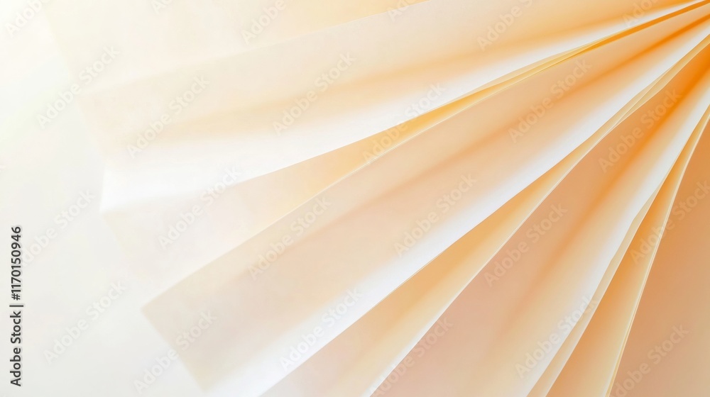 Poster timeless pages a soft glow illuminating fanned paper in tranquil focus