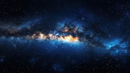 Fototapeta premium A scenic view of the Milky Way galaxy stretched across the night sky