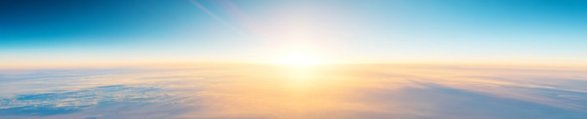 Fototapeta premium Breathtaking Sunrise Over Earths Horizon Aerial Space View
