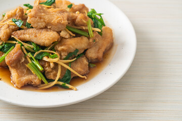 Stir Fried Fish with Chinese Celery