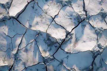 texture of dry cracked soil