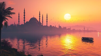 Obraz premium Islamic holy days, fasting