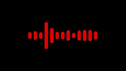 Sound wave vibration icon. Audio equalizer line illustration background. stereo equalizer frequency.