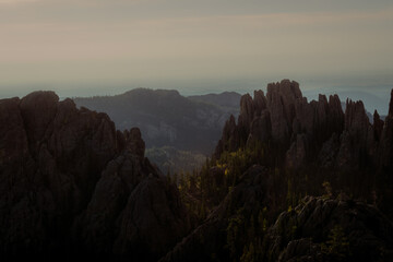 sunrise in the mountains