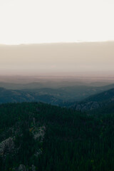 misty morning in the mountains