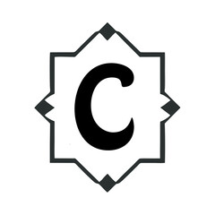 Elegant logos, Wedding monograms, hand drawn elegant, delicate collection,leter C