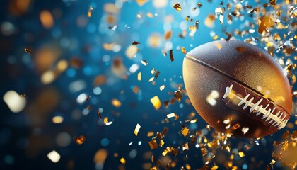 sporty super bowl sunday background with copy space for text, generative by AI