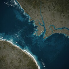 Map areas vulnerable to rising sea levels.
