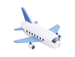 Flying plane icon illustration 3d. Airplane icon illustration 3d render