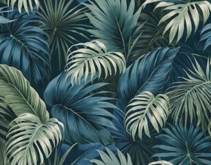 abstract background with leaves
