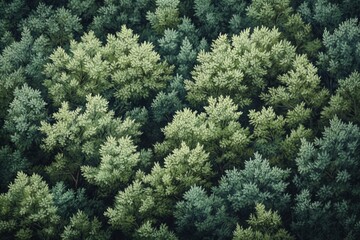 Aerial view of lush green forest canopy. (37)