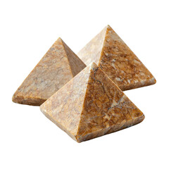 Pyramids, isolated on white background. cutout png