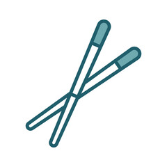 chopsticks icon vector design template simple and clean