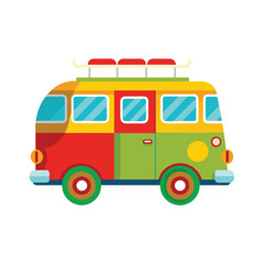 Cartoon transportation vehicle characters vector. Flat design transport vehicles illustration