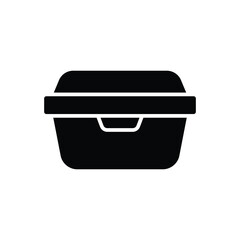 lunchbox icon vector design template simple and clean