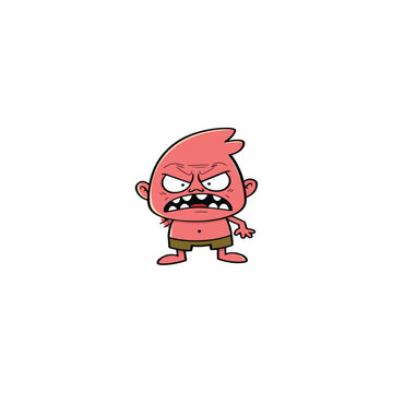 angry cartoon ilustration