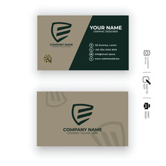 Professional creative business card template premium vector