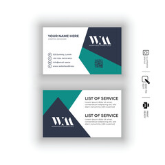 Professional creative business card template premium vector
