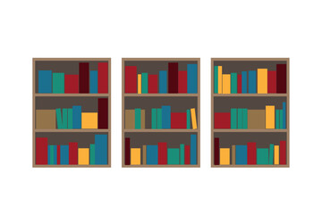 本が並んでいる本棚