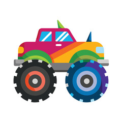 Cartoon transportation vehicle characters vector. Flat design transport vehicles illustration