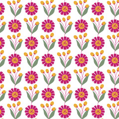seamless pattern with flowers